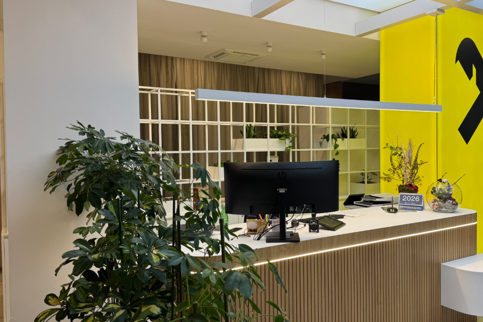 Elegant Partition Element in Office Reception Areas in Austria 900KB Elegant Partition Element in Office Reception Areas in Austria 900KB